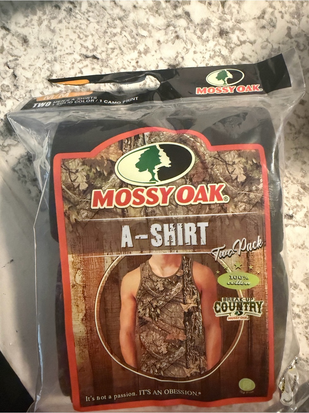 Mossy Oak Camouflage Men's Tank Top - black & camo